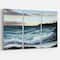 Designart - Ocean Waves at Seashore - Sea & Shore Painting Print on Wrapped Canvas set